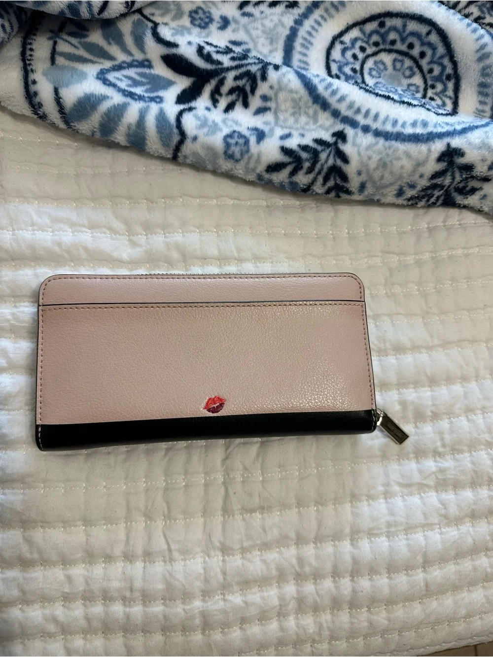 kate spade leather zip